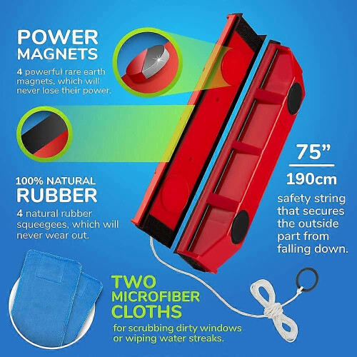 Window cleaner D-3 magnetic window cleaner, suitable for 20-28 mm thick double-glazed windows 2