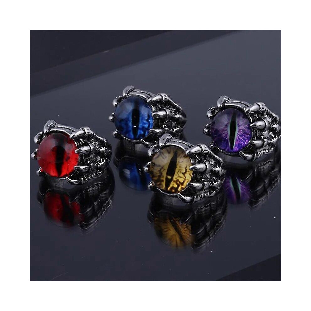 (RI22Y0482 1) 2024 new model Lucky Turkish Blue Evil Eye Rings For Women Men Fashion Punk Devil Eye Adjustable Open Ring   Trend Party Jewelry Accessories