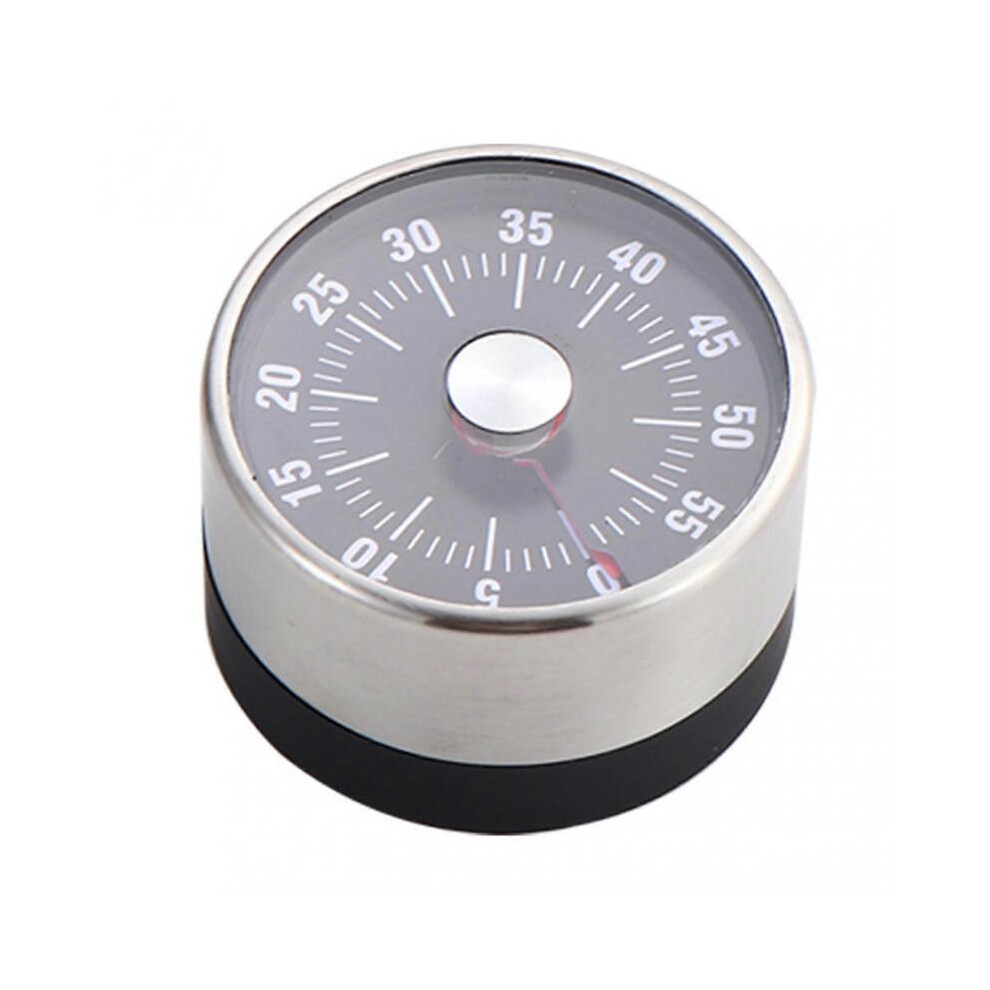 (Black) Mechanical Timer for Cooking Round Dial Time Clock for Classroom
