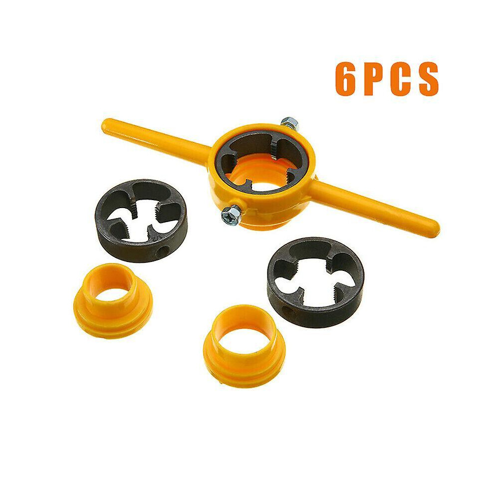PVC Thread Maker Yellow Pipe Threader Tool Set 1/2" 3/4" 1" NPT Tube