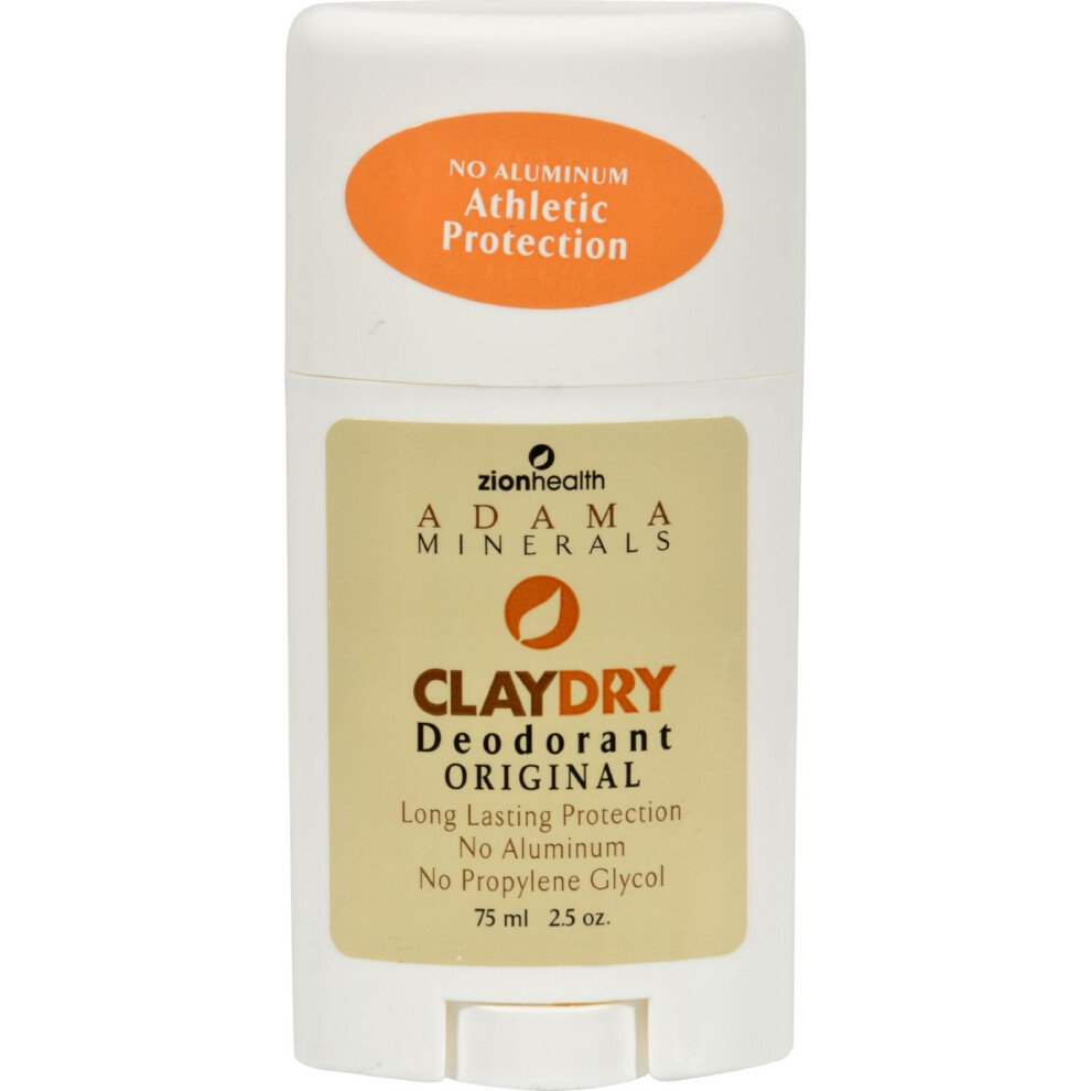 Zdravie Zionu Zion Health Adama Minerals Clay Dry Deodorant Original - 25 Oz(D0102h5