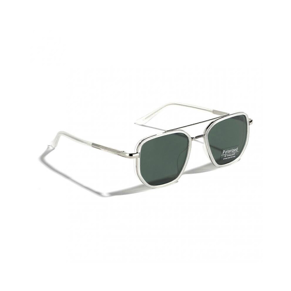 (Blackish Green) Premium Square Fashion Sunglasses with UV Protection - Lightweight, Scratch-Resistant Lenses for Men & Women, Stylish & Versatile