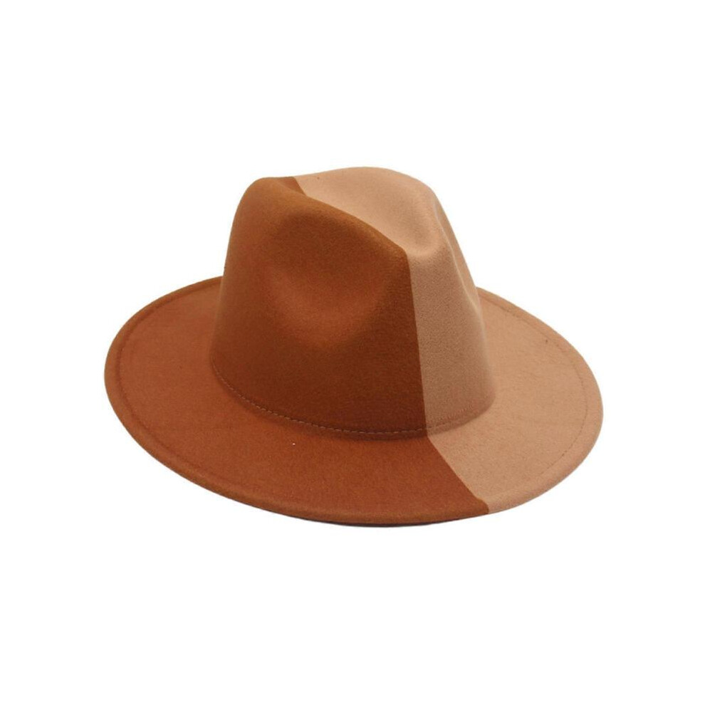 (Khaki Camel) Cowgirl Cowboy Hats Jazz Hat for Women Christmas Cowboy Hat Church Hat Model Show Cowboy Hat Felt Hat Adult Men Hat  black Rose Red