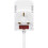 Masterplug 3 Socket 2m Switched Surge Compact Extension Lead White 13A 3