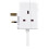 Masterplug 3 Socket 2m Switched Surge Compact Extension Lead White 13A 4