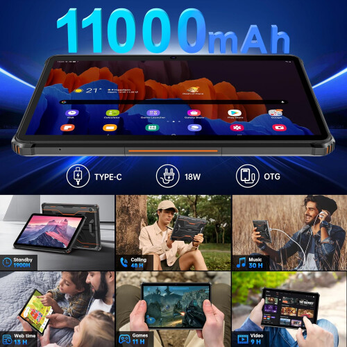OUKITEL (Orange) OUKITEL RT9 Unbreakable Tablet 6GB+ 256GB 2