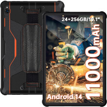 (Orange) OUKITEL RT9 Unbreakable Tablet 6GB+ 256GB