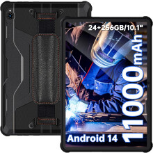 (Black) OUKITEL RT9 Unbreakable Tablet 6GB+ 256GB