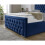 Snugg Furniture (Single 3Ft, Blue) Valencia Plush Velvet Upholstered Bed 4