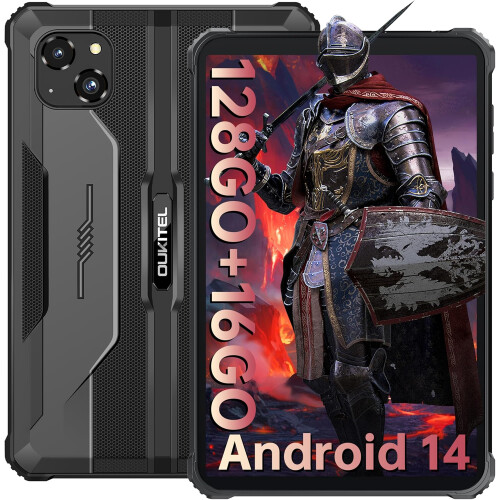 OUKITEL (black) OUKITEL RT3 Pro Unbreakable Touchscreen Tablet 4G+128G