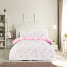 (Single) Luxury Super Soft Reversible Floral Toile Duvet Cover with Pillowcase