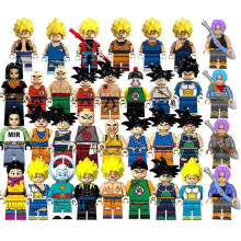 (34PCS Anime Dragon Ball) 34PCS Anime Dragon Ball Collect Children's Toys MiniFigures Fit Lego