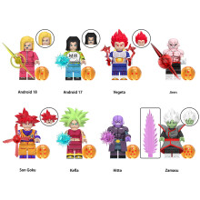 (8PCS Anime Dragon Ball - E) 34PCS Anime Dragon Ball Collect Children's Toys MiniFigures Fit Lego