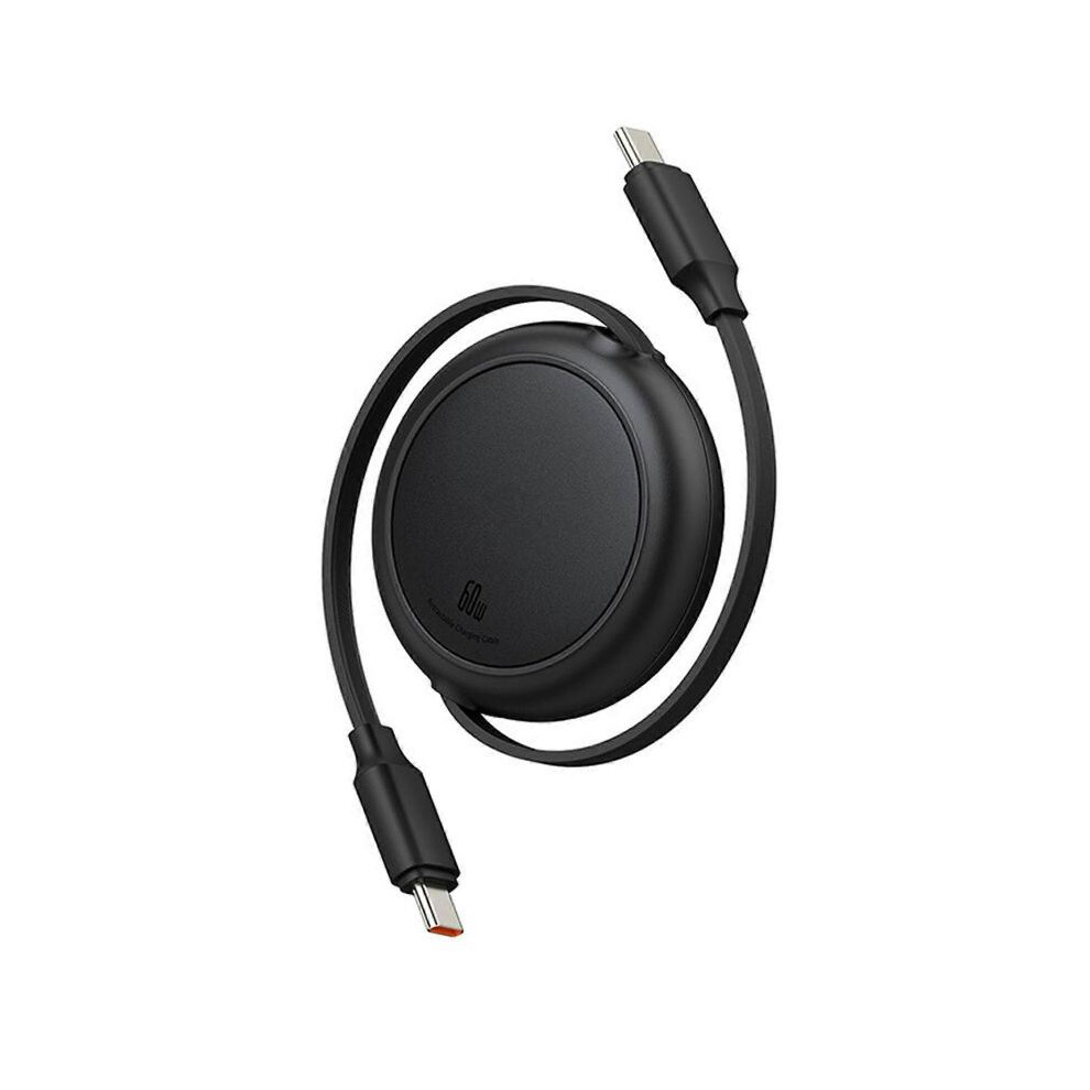 (Black) Type C Cable, USB C Cable Cord 3.3ft Fast Charge Cord,PD60W Type C Retractable Fast Charging DataSync Cord  Purple