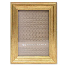 Lawrence Frames Sutter Burnished Picture Frame  Gold  4x6