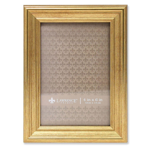 Lawrence Frames Sutter Burnished Picture Frame  Gold  4x6