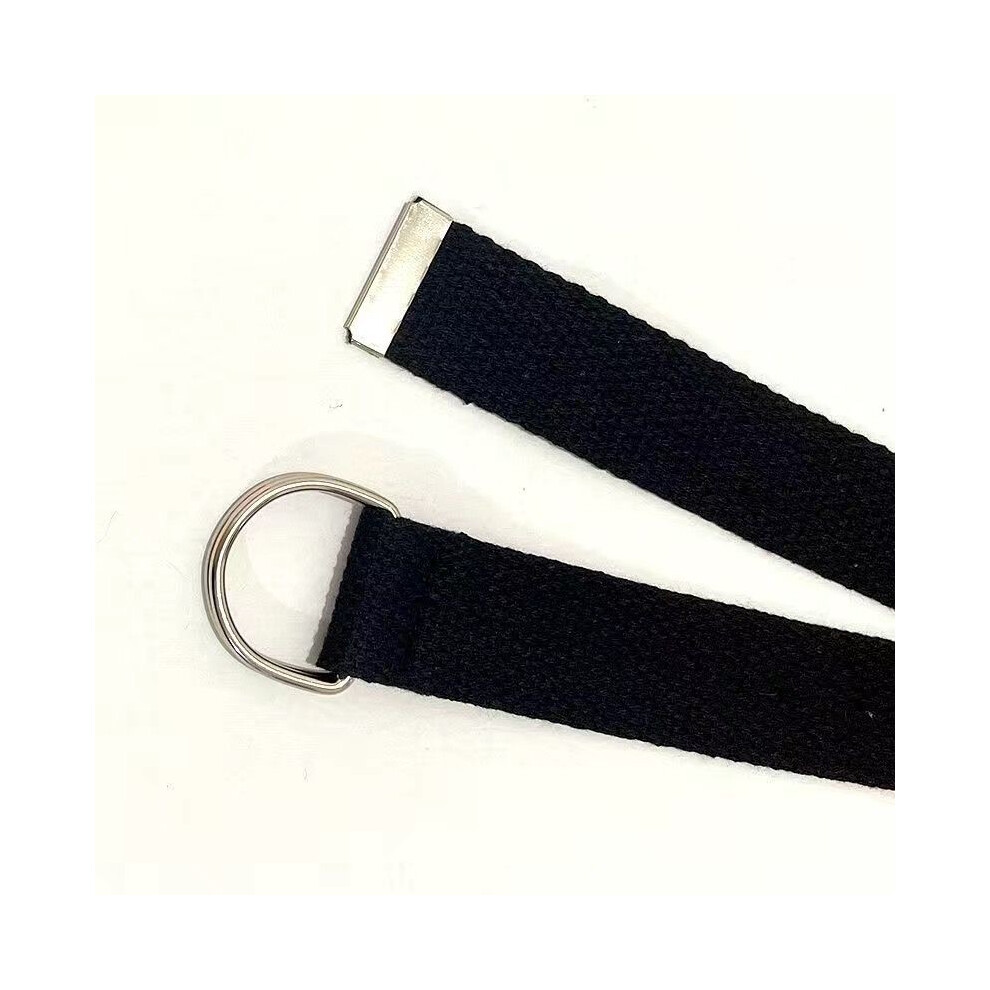 (StyleN)Pantalon noir contemporain femme élégant vintage en denim avec ceinture complète gamme Pu