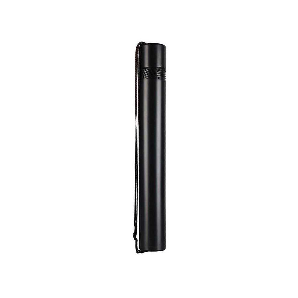 (Black) Telescoping Art Painting Traveling Tube, Extendable Poster and Document Storage Holder Case Tube with Carrying Strap  White
