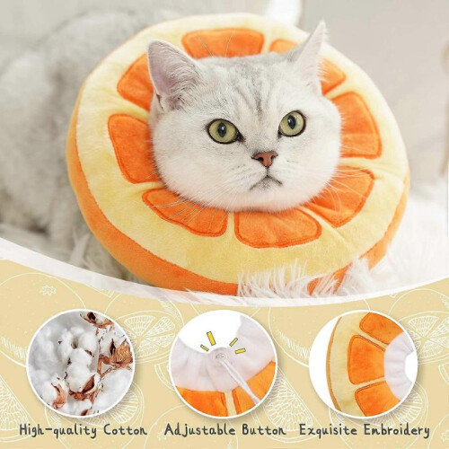 Adjustable Cat Cone Collar Soft Cute Cat Recovery Collar Kitten Post Surgery Cat Cone, Small 1