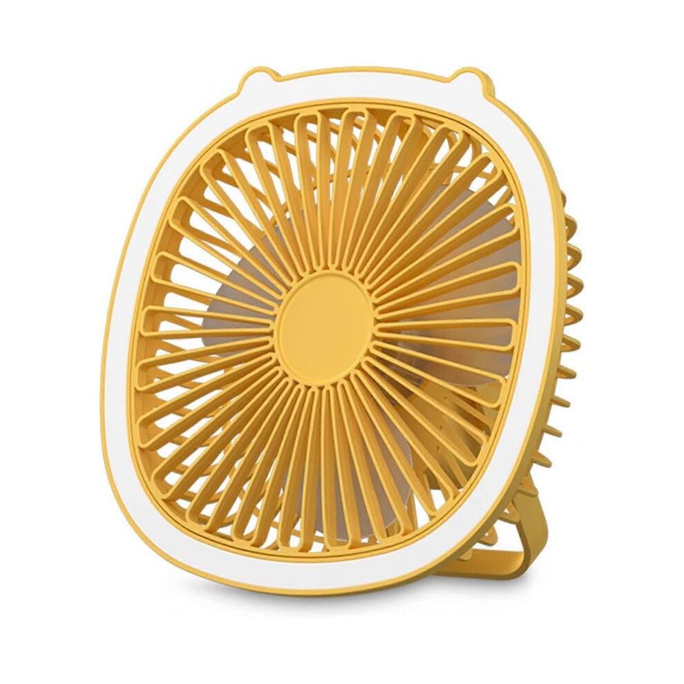 Desk Fan, Table Fan With Led 3 Speeds Air Circulator Fan, Desktop Fan Usb Powered Light