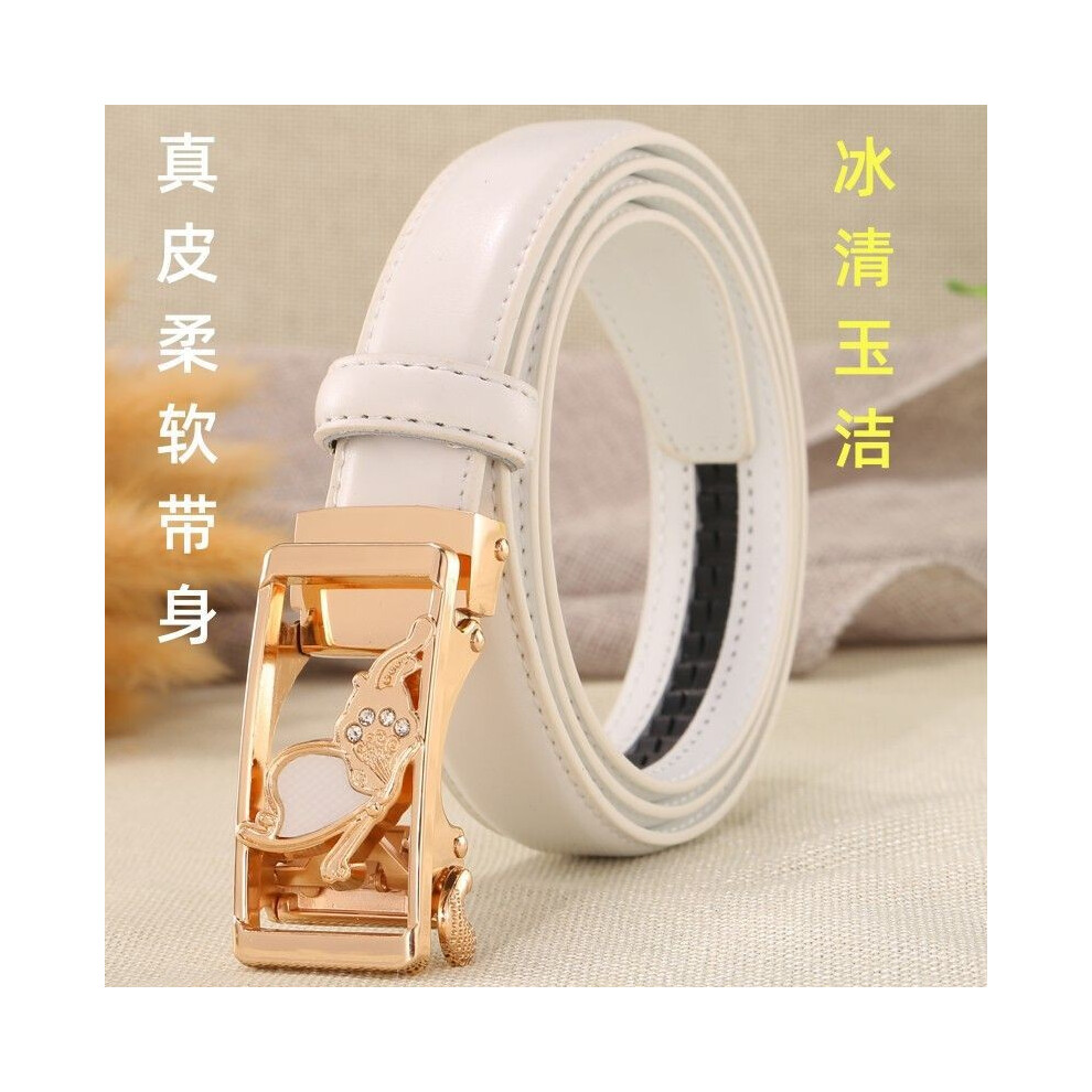 (StyleGG)Ceinture femme blanche intemporelle large 24 cm sans effort élégante et parfaite pour tout look
