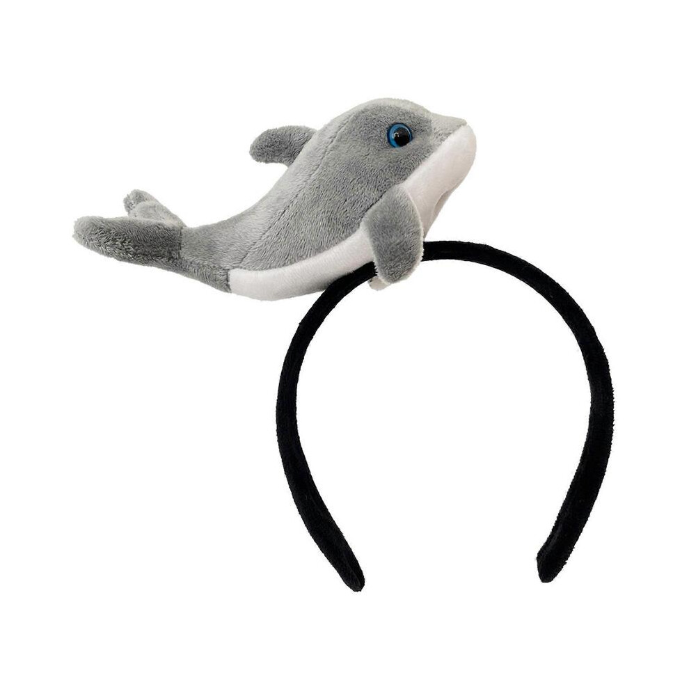 (little dolphin) Lovely Marine Headband for All Age Dolphin/Seal Hairhoop Women Girl Face Washing Hairband Party Gathering Headwear