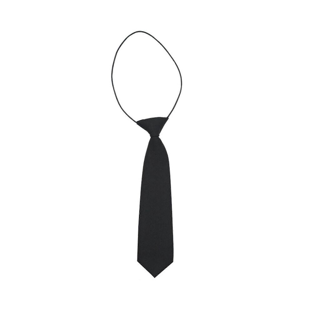 (Black) Women Solid Color Neck Tie with Adjustable Length Knot Freely Neck Tie for School Uniforms and Professional Outfit  Wine Red