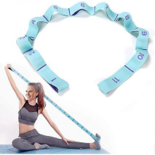 Exercise Band, Upgraded Yoga Stretch Assist Band with 11 Numbered Loops, Washable