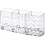 Makeup Brush Holders with 3 Compartment,Acrylic Clear Small Sparkle Eyebrow Pencil Organizer 1