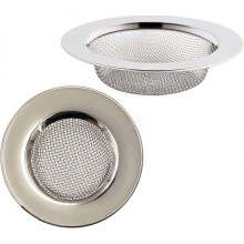 Hair Plug Catcher Shower, Sink Strainer Plug for Kitchen or Bathroom Plug Hole, 2 PCS Stainless Steel Mesh Hair Filter for  7.5 cm Outer Diameter
