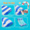 Swimming Pool Float Hammock, 4-in-1 Saddle /Lounge Chair /Hammock /Drifter Inflatable Float Bed 5
