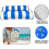 Swimming Pool Float Hammock, 4-in-1 Saddle /Lounge Chair /Hammock /Drifter Inflatable Float Bed 2