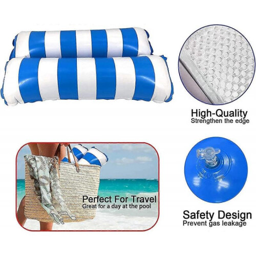 Swimming Pool Float Hammock, 4-in-1 Saddle /Lounge Chair /Hammock /Drifter Inflatable Float Bed 1