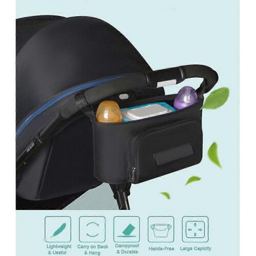 Stroller Bag Storage Bag Solid Color Mother's Carriage Stroller 2