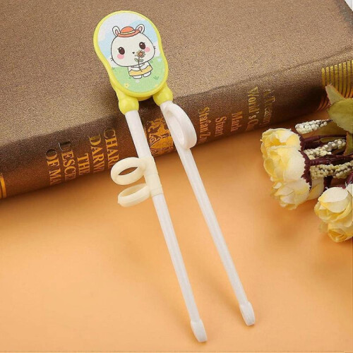 High-quality Non-Toxic Chopsticks, Training Chopsticks, Adjustable Silicone Ring for Kids 1