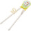 High-quality Non-Toxic Chopsticks, Training Chopsticks, Adjustable Silicone Ring for Kids 4