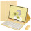 Ipad Keyboard Case with Mouse Retro Round Key Caps Detachable 1