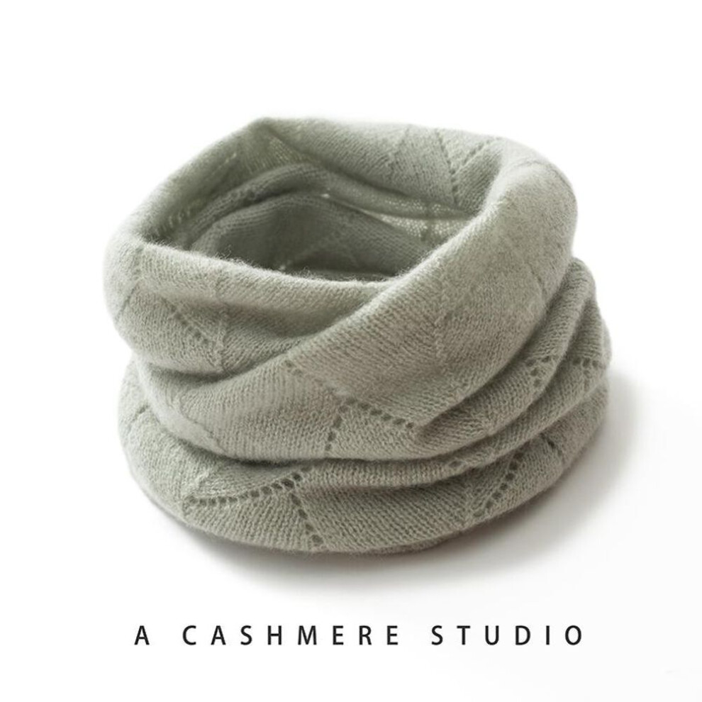 (green) Women&apos;s Cashmere Collar, Qinghe Cashmere, 100% Cashmere, Autumn And Winter Cashmere Collar, Warm, Fashionable,
