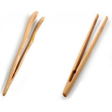 Reusable Classic Bamboo Toast Tongs ,Bamboo Tongs, Wood Cooking Tong,Reusable Bamboo Kitchen Tongs