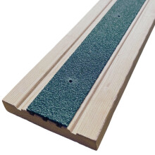 (500mm x 50mm) Green Anti-Slip Decking Strips – 50mm GRP Stair Treads for Outdoor Safety