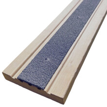 (1200mm x 50mm) Grey Anti-Slip Decking Strips – 50mm GRP Stair Treads for Outdoor Safety