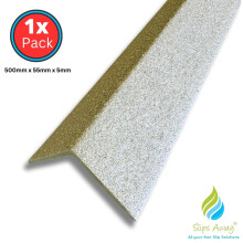 (White, 500mm) GRP Stair Nosings – Heavy-Duty Anti-Slip Safety Tread - Non-Slip Step Edge Protection
