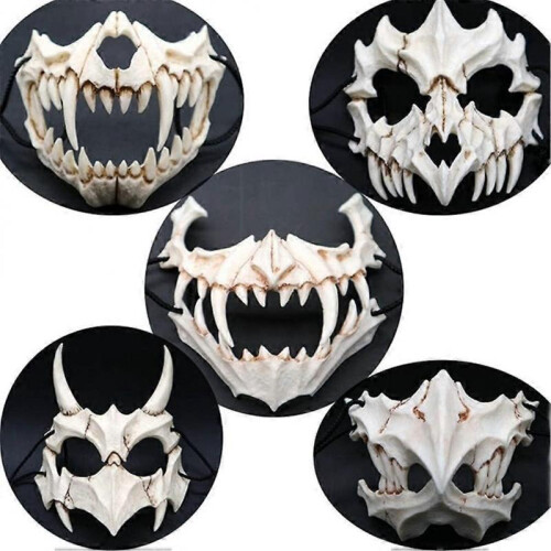 Japanese Halloween Mask, Werewolf Cosplay Mask 1