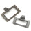 6x Handle File Name Card Cabinet Label Holder Antique Brass Drawer Pull Frame 4