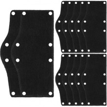 12 Pack Hard Hat Sweatband Cotton Reusable Sweatband Snap-In Lined Sweatband for Hard Hat Accessories
