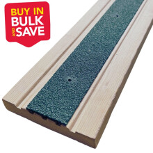(200, 1000mm x 50mm) BUNDLE VALUE PACK Non Slip Decking Strips GRP Heavy Duty Pro Grade 50mm - GREEN