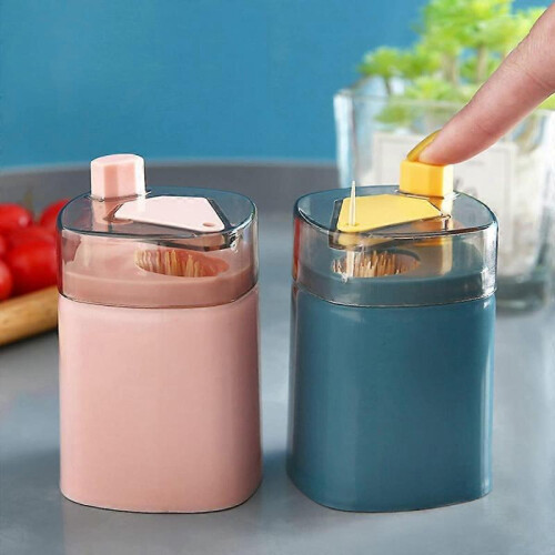 Automatic Toothpick Holder Toothpick Dispenser Case 4PCS Automatic Pop-Up Toothpick Box Toothpick Dispenser 2