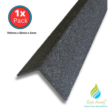 (Black, 750mm) GRP Stair Nosings – Heavy-Duty Anti-Slip Safety Tread - Non-Slip Step Edge Protection