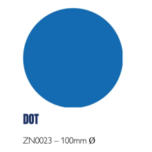 (Red, Dot - 100mm) Hazard Floor Marking Shapes – Durable Die-Cut Markers for 5S & Safety Zones