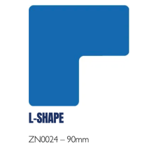 (Green, L SHAPE -90mm) Hazard Floor Marking Shapes – Durable Die-Cut Markers for 5S & Safety Zones